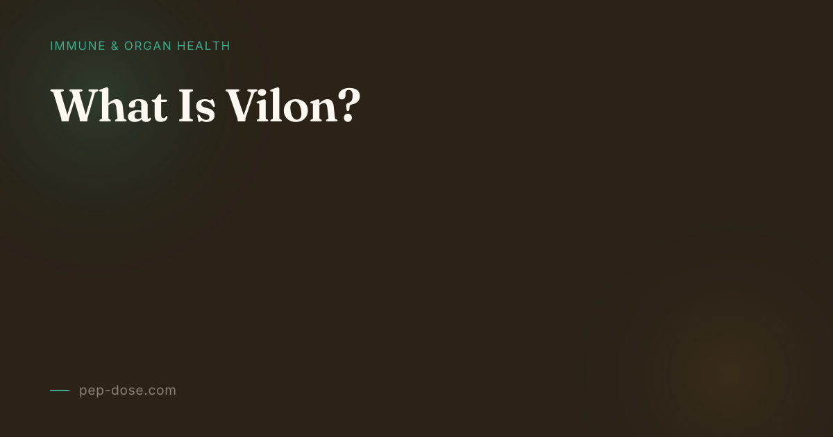 What Is Vilon? — pep-dose